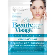 Masca textila minerala purificatoare argila ten normal gras 25ml - BEAUTY VISAGE