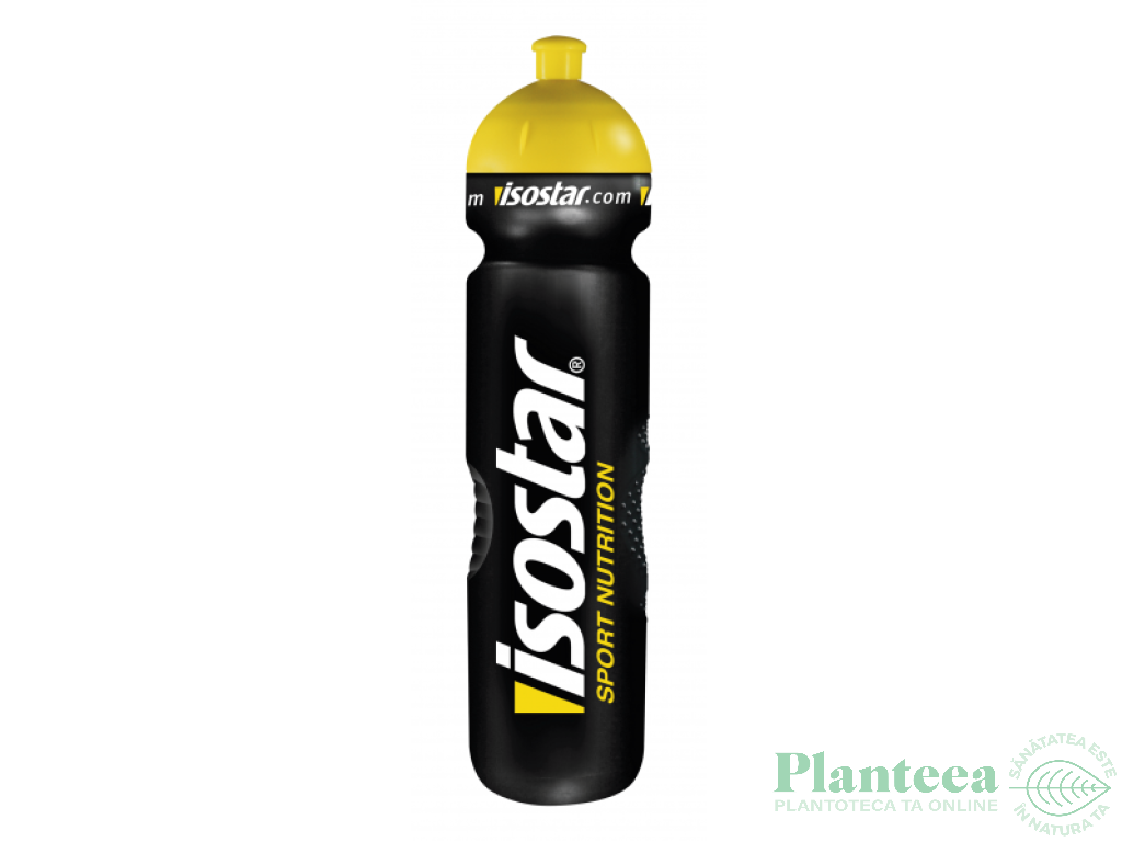 Bidon lichide negru fitness 1L - ISOSTAR