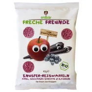 Gustare crocanta mere morcov negru afine bio 40g - ERDBAR