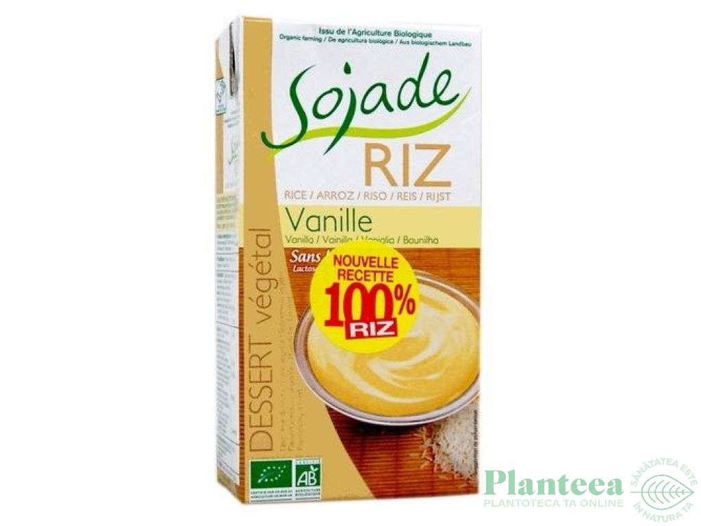 Desert crema orez vanilie 530g - SOJADE
