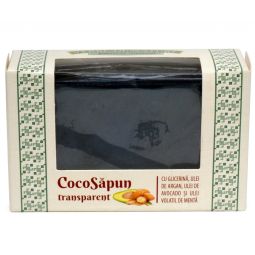 Sapun transparent Coco argan avocado menta 50g - VERRE DE NATURE