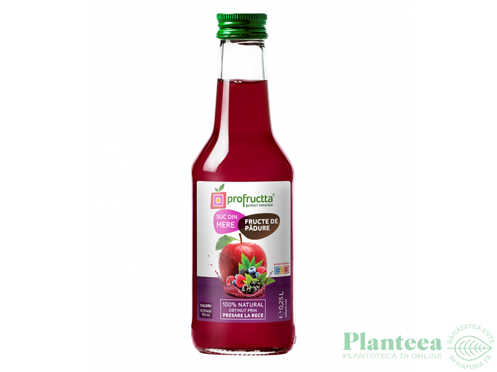 Suc mere fructe padure natural 250ml - PROFRUCTTA