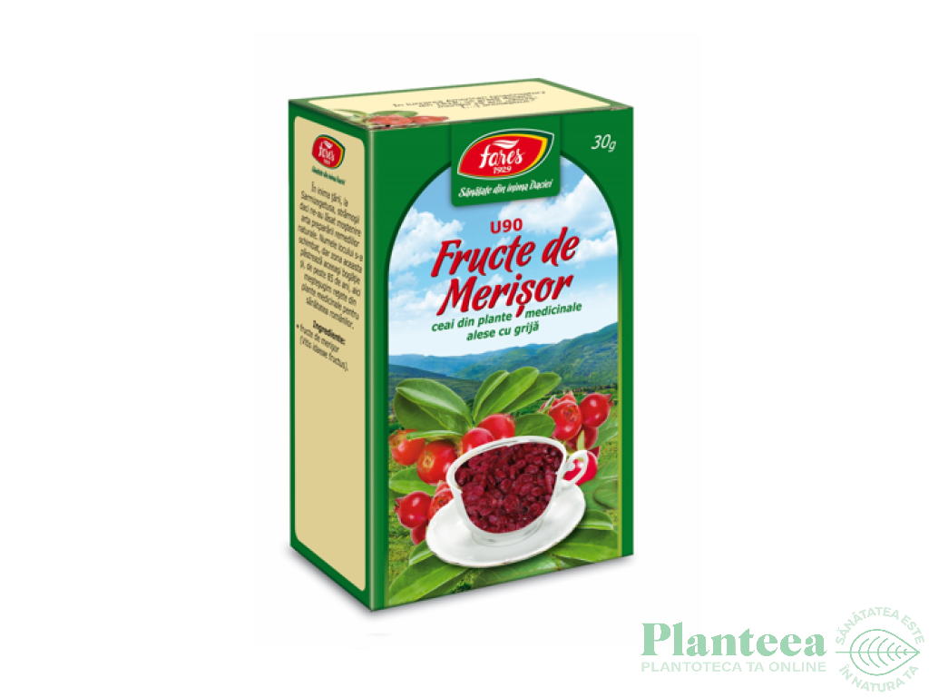 Ceai merisoare fructe 30g - FARES