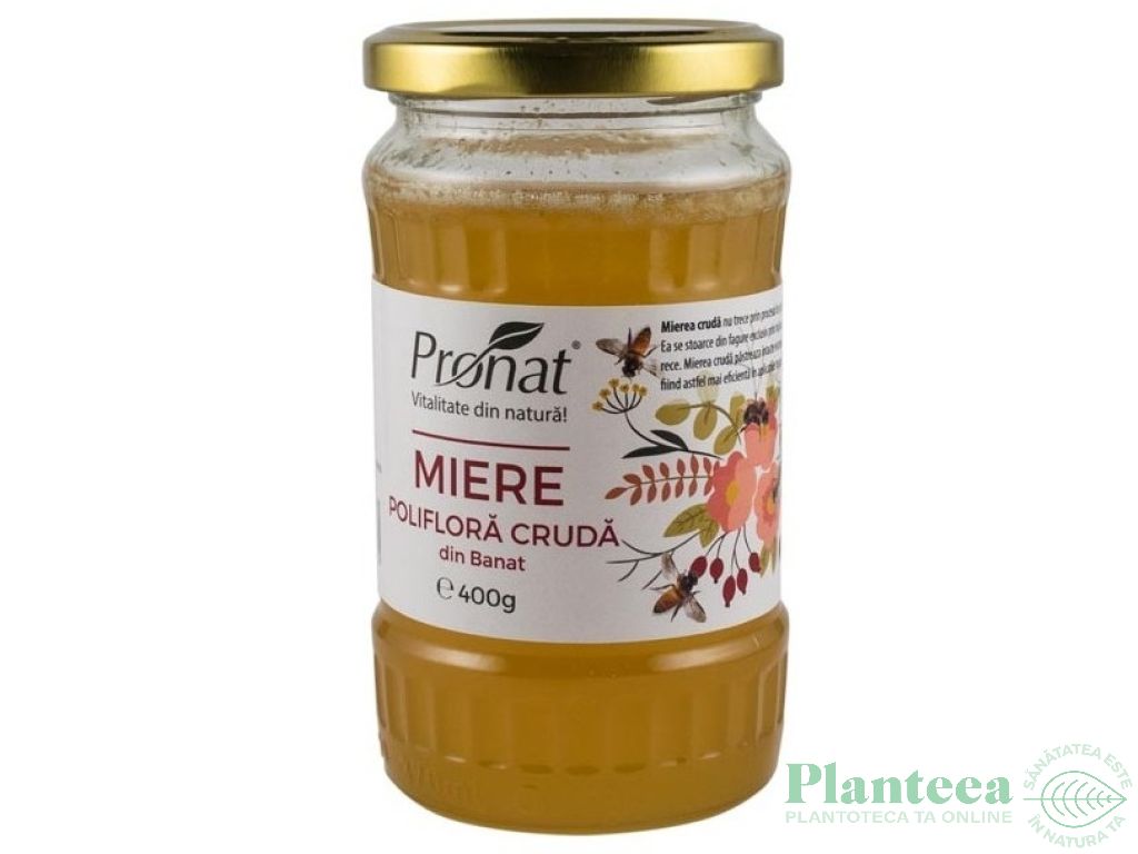 Miere poliflora cruda 400g - PRONAT