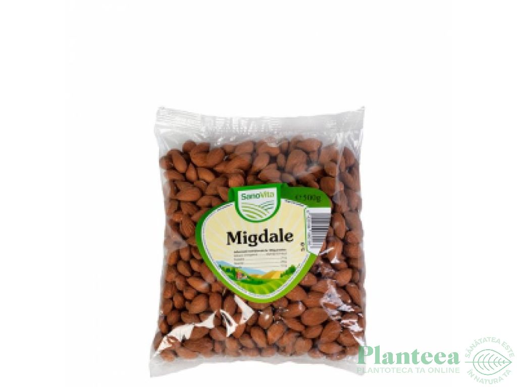 Migdale crude intregi 500g - SANOVITA