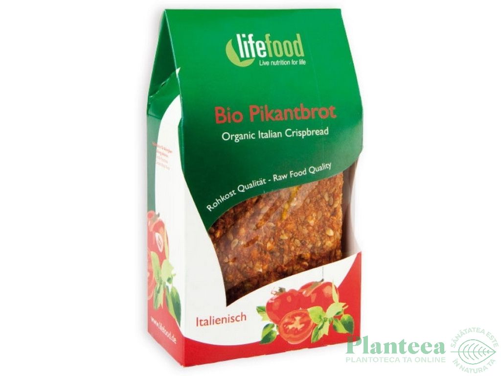Paine crocanta picanta italiana raw eco 90g - LIFEFOOD