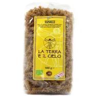 Paste fusilli grau integral 500g - LA TERRA E IL CIELO