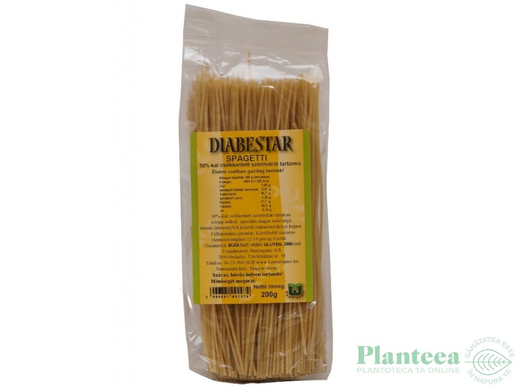 Paste spaghete grau fibre ovaz 200g - DIABESTAR