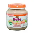 Piure carne curcan orez bebe +4luni eco 125g - HOLLE