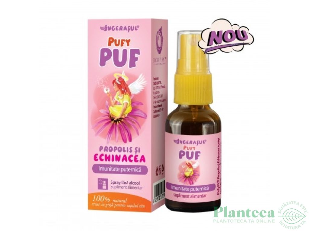 Spray tinctura propolis echinaceea fara alcool Pufy Puf 20ml - DACIA PLANT