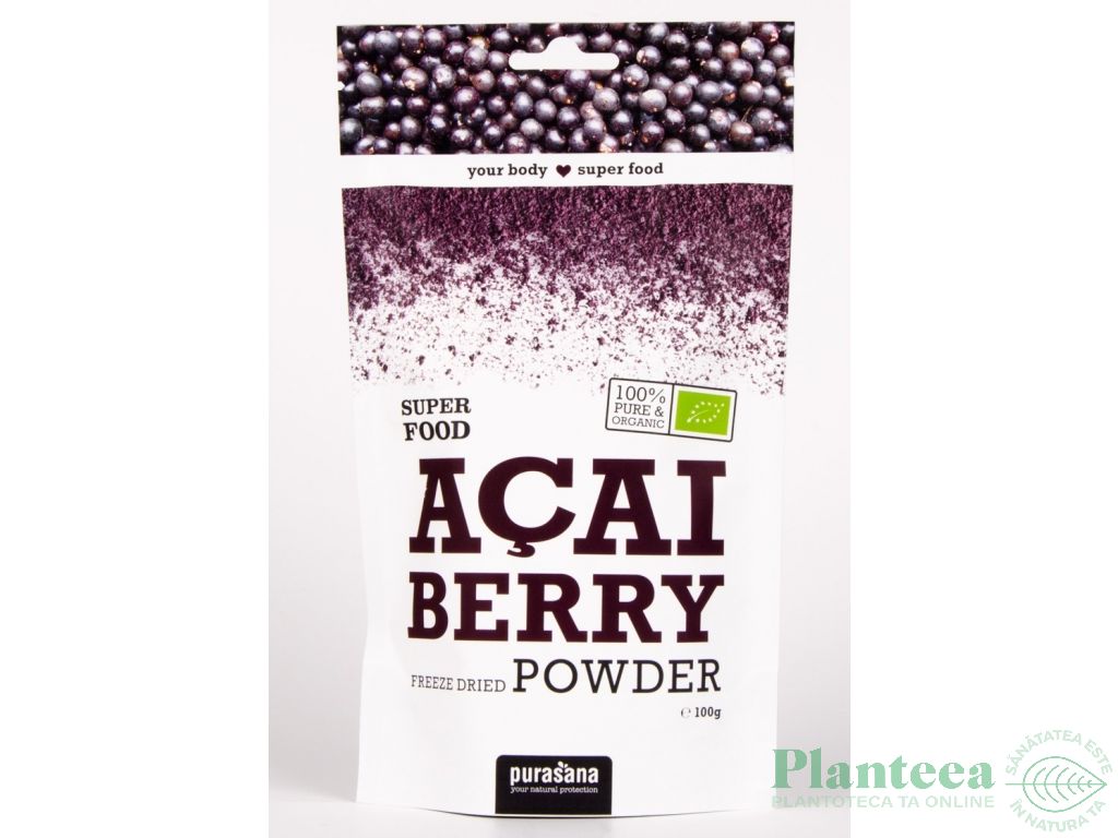 Pulbere acai bio 100g - PURASANA