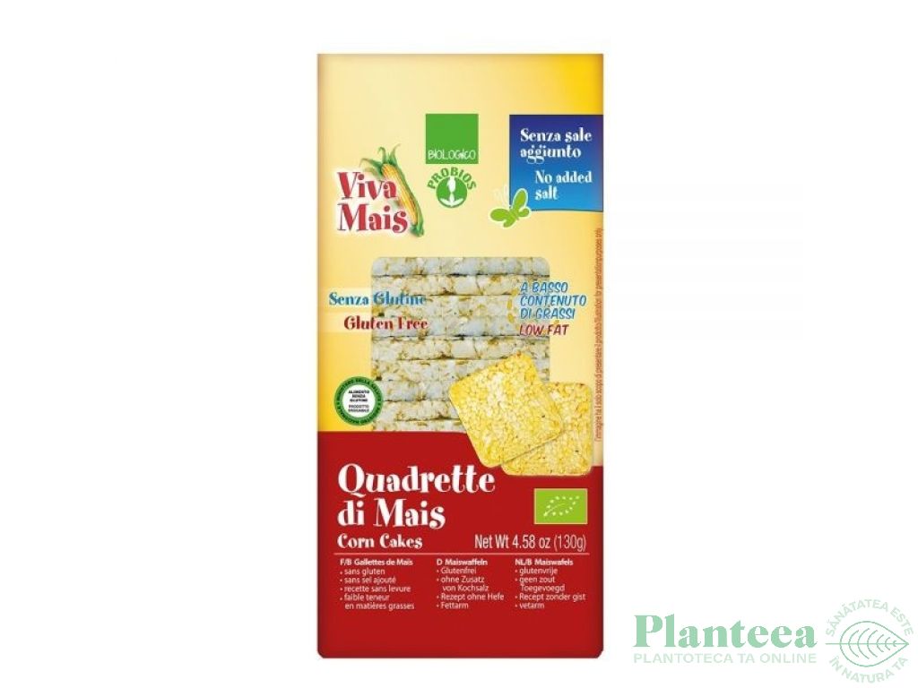 Turtite expandate porumb fara sare eco 130g - PROBIOS