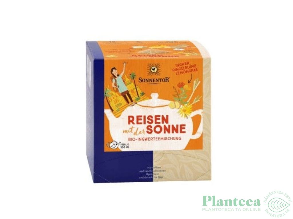 Ceai Piramida calatorie cu soarele eco 12dz - SONNENTOR
