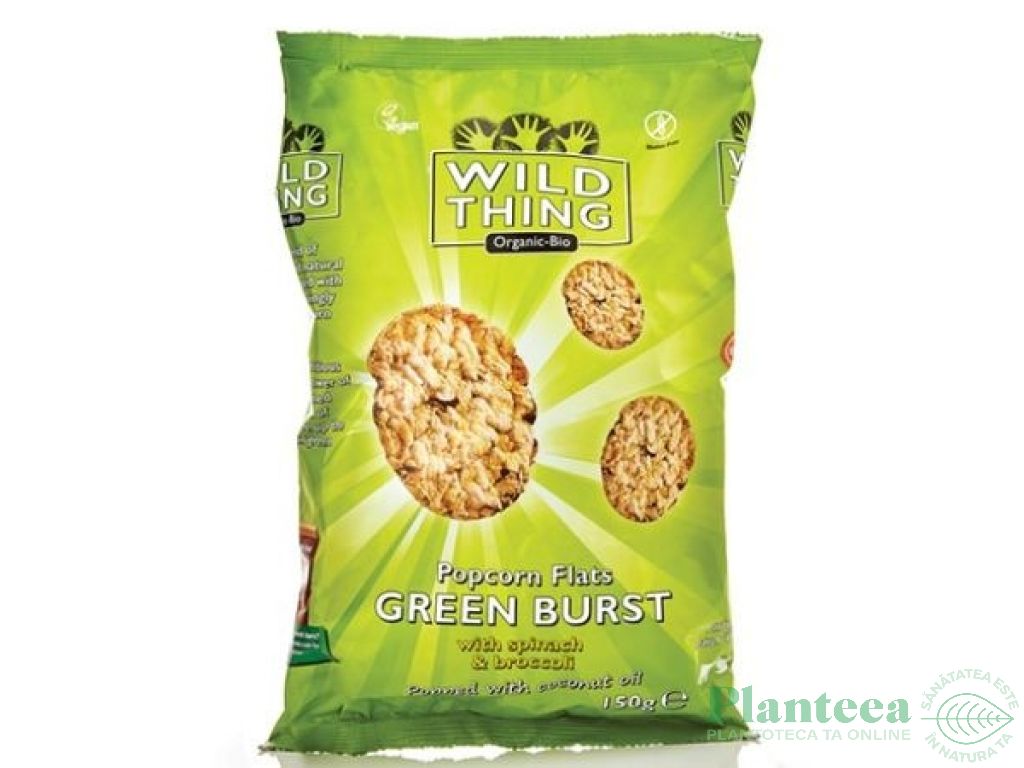 Snacks popcorn broccoli spanac 150g - ORGANICO