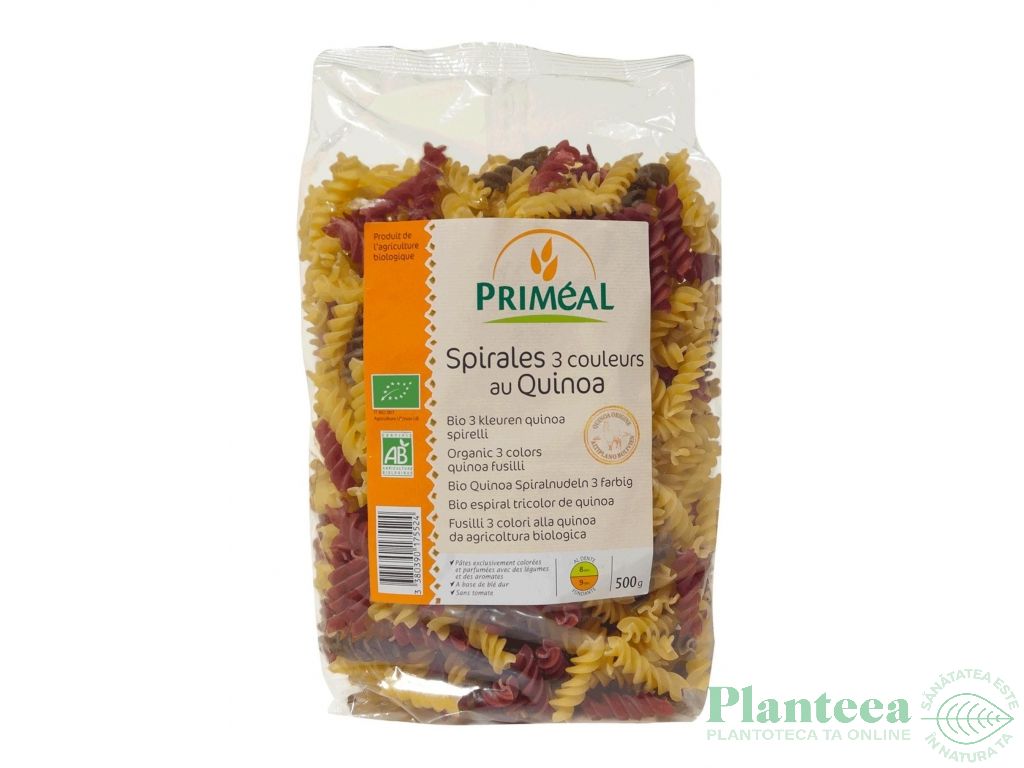 Paste spirale tricolore grau quinoa eco 500g - PRIMEAL