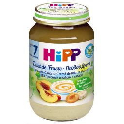 Terci duet fructe crema branza bebe +7luni 160g - HIPP ORGANIC