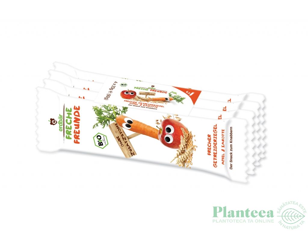 Batoane cereale mar morcov bio 4x23g - ERDBAR
