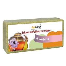 Sapun exfoliant miere verbina 150g - APILAND