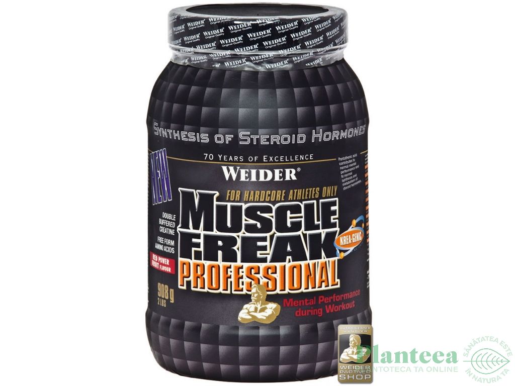 Pubere Muscle Freak profesional fructe rosii 908g - WEIDER