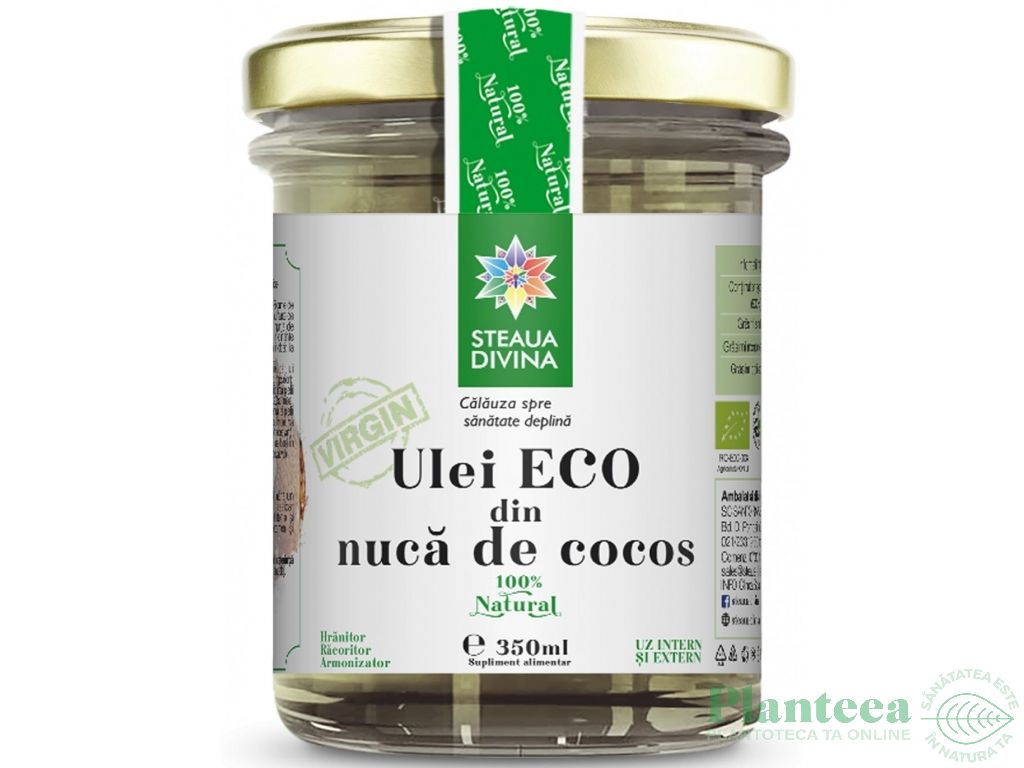 Ulei cocos eco 350ml - SANTO RAPHAEL