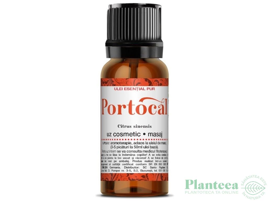 Ulei esential portocala dulce uz extern 10ml - SANTO RAPHAEL