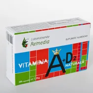 Vitamina A D2 naturala 30cps - REMEDIA