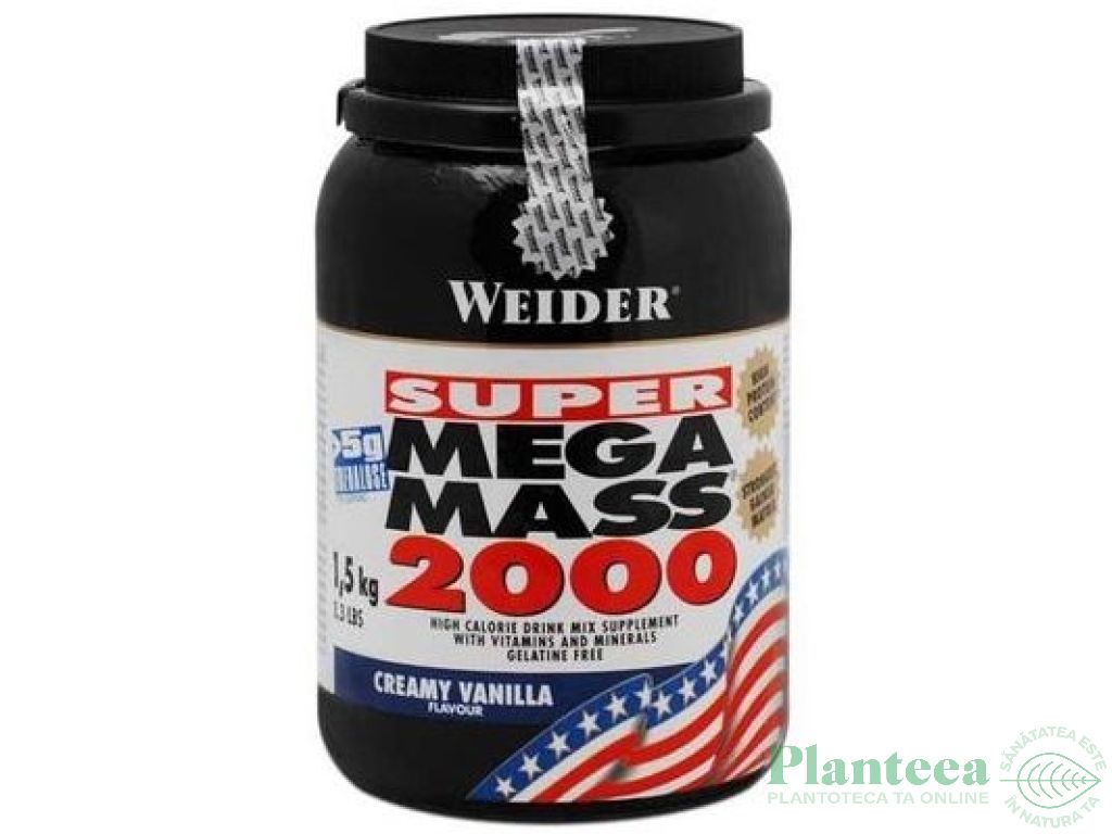 Super mega mass 2000 vanilie 1,5kg - WEIDER