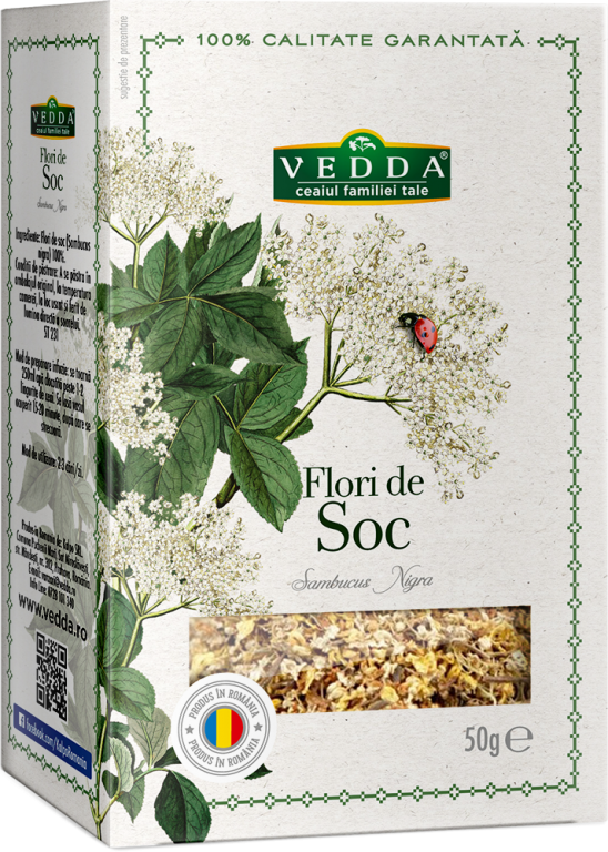 Ceai soc flori 50g - VEDDA