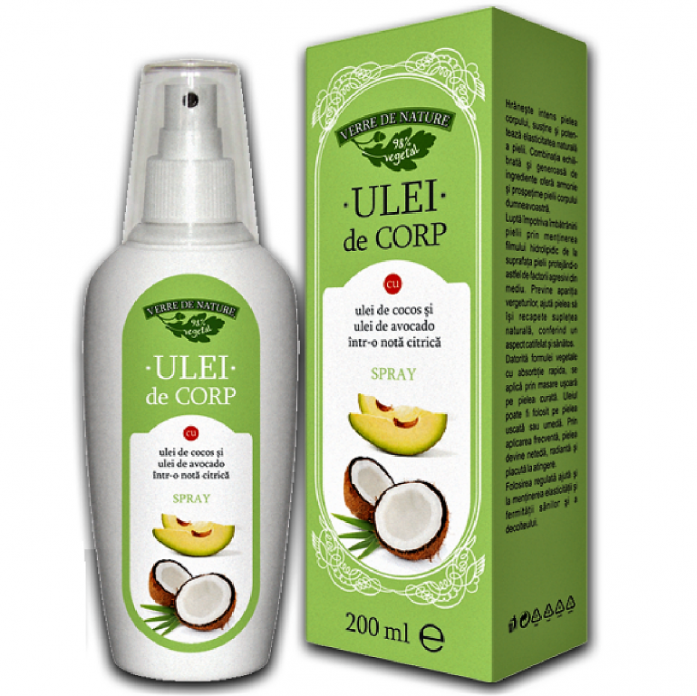 Ulei corp cocos avocado 200ml - VERRE DE NATURE