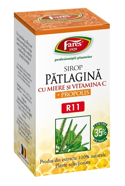 Sirop patlagina miere C propolis 100ml - FARES