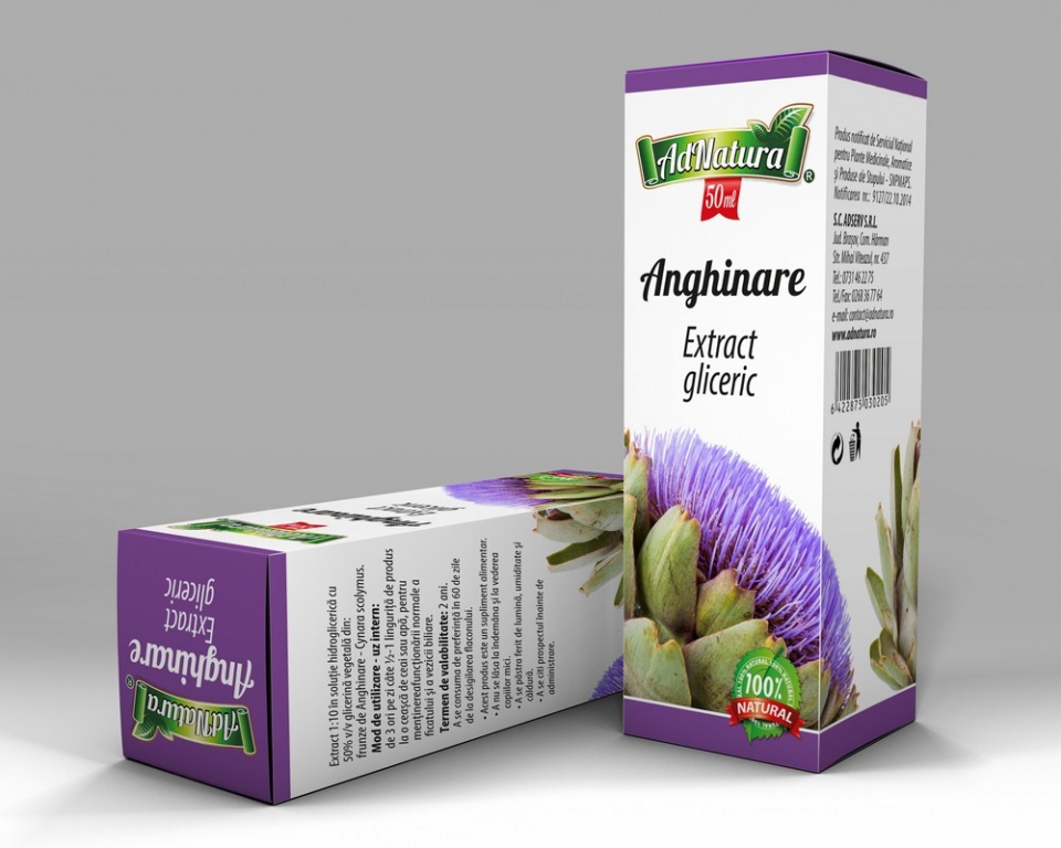 Extract hidrogliceric anghinare 50ml - ADNATURA