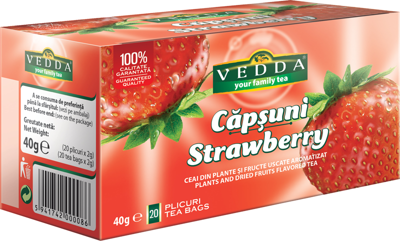 Ceai cu capsuni 20dz - VEDDA