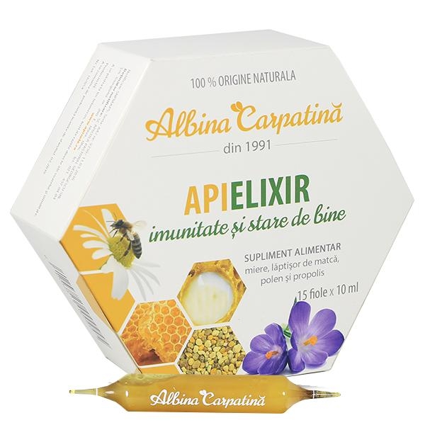 Fiole ApiElixir imunitate adulti 15x10ml - ALBINA CARPATINA