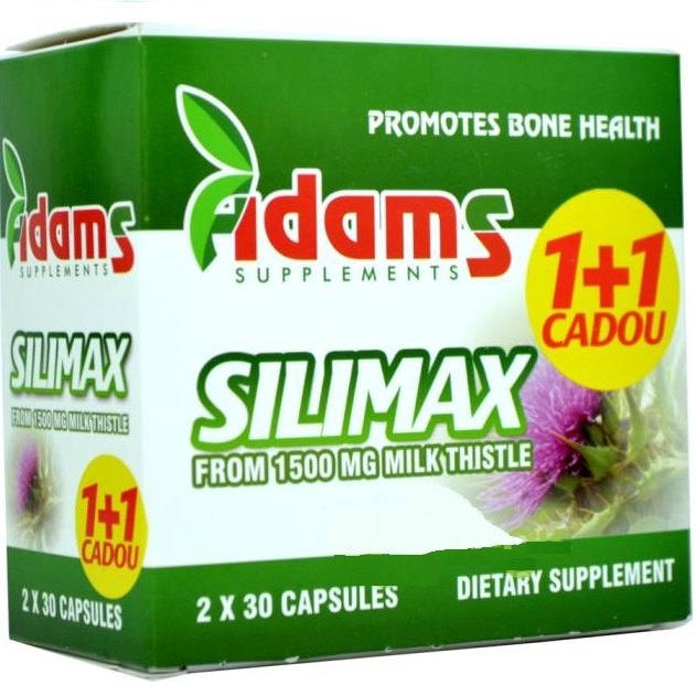 Pachet Silimax 1500mg 2x30cps - ADAMS SUPPLEMENTS
