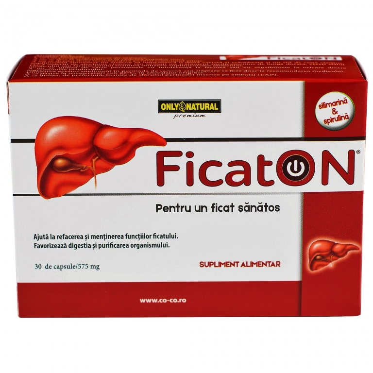 FicatOn {Ficat sanatos] 575mg 30cps - ONLY NATURAL